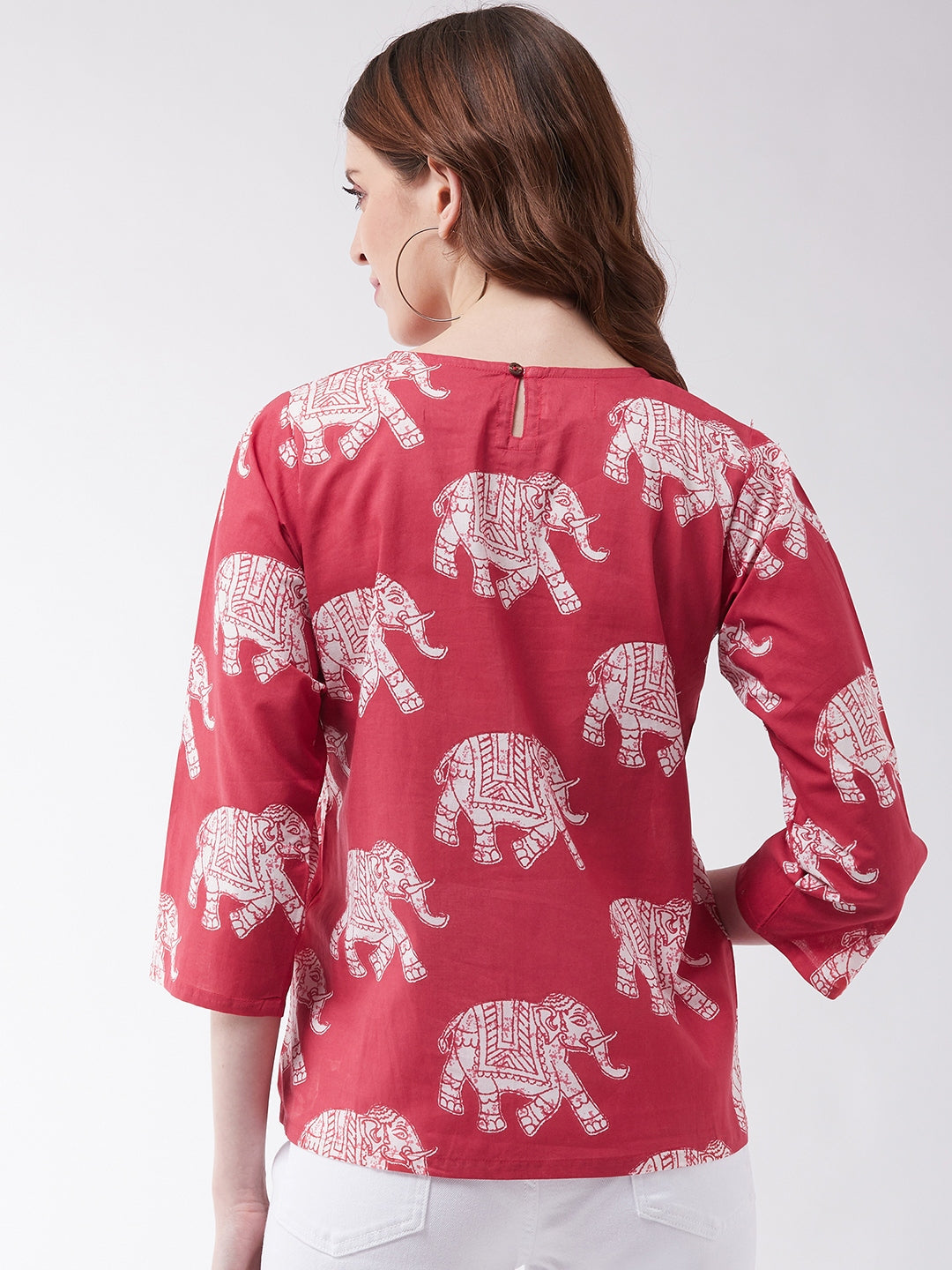 InWeave Red Elephant Top 