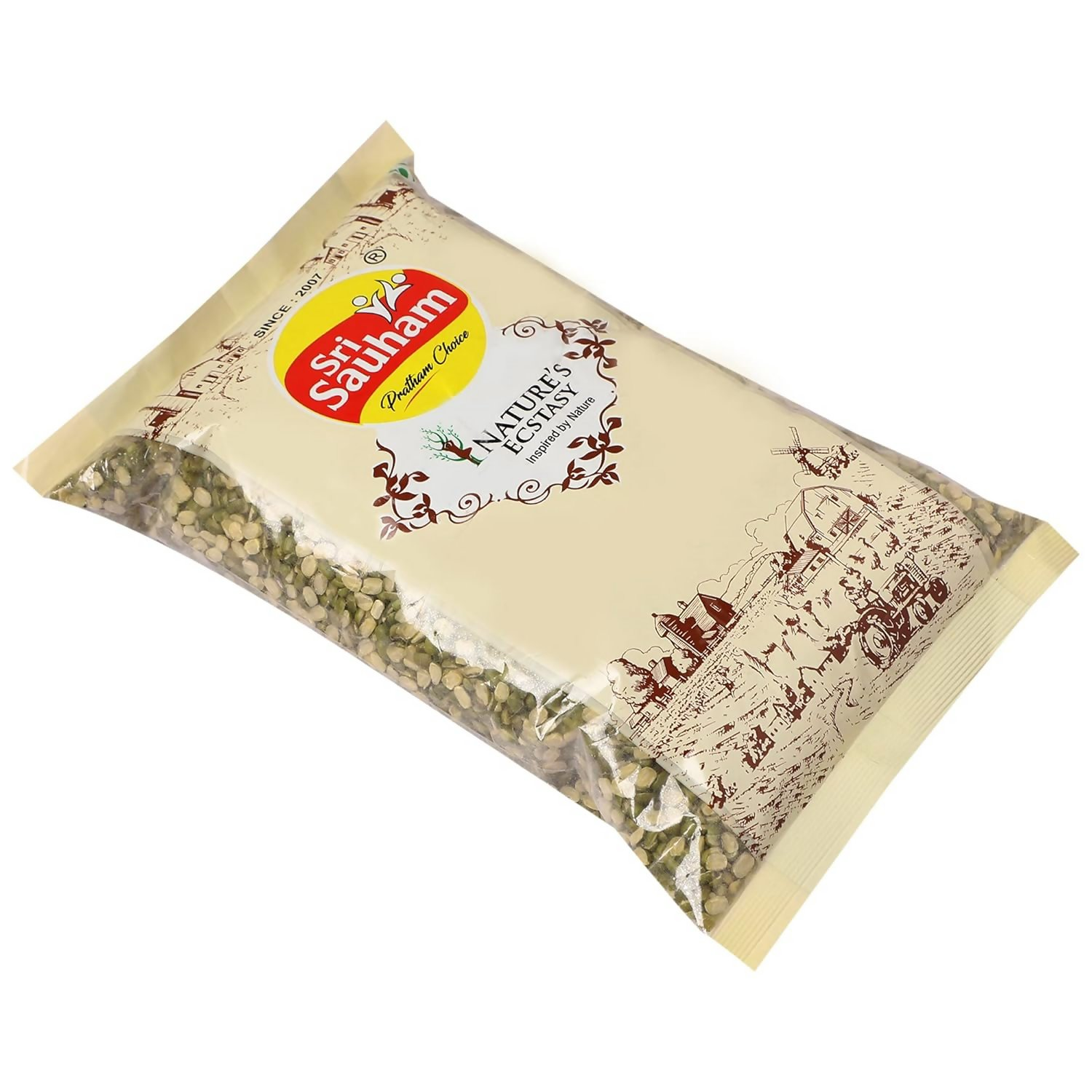 Sri Sauham Premium Unpolished Moong Chilka Dal