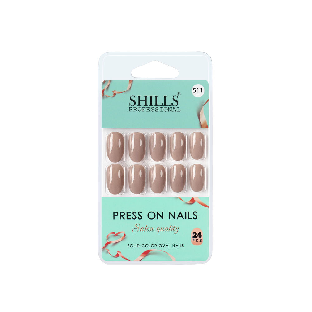 Shills Professional Reusable Press On Nails Oval - SPN511