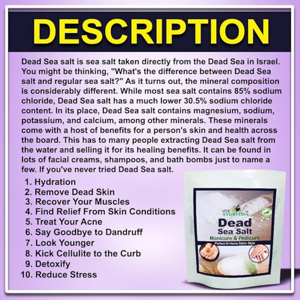 VedicAyurveda Dead Sea Salt Manicure & Pedicure kit  Grab2Buy VedicAyurveda Grab2Buy