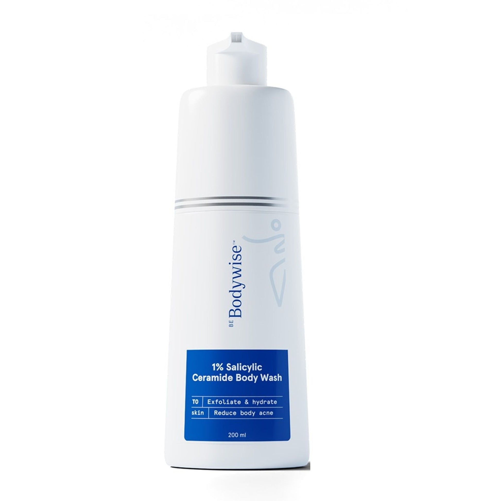 BeBodywise 1% Salicylic Ceramide Body Wash - Dual Pump 2in1 Body Wash - For Body Acne and Dry Skin