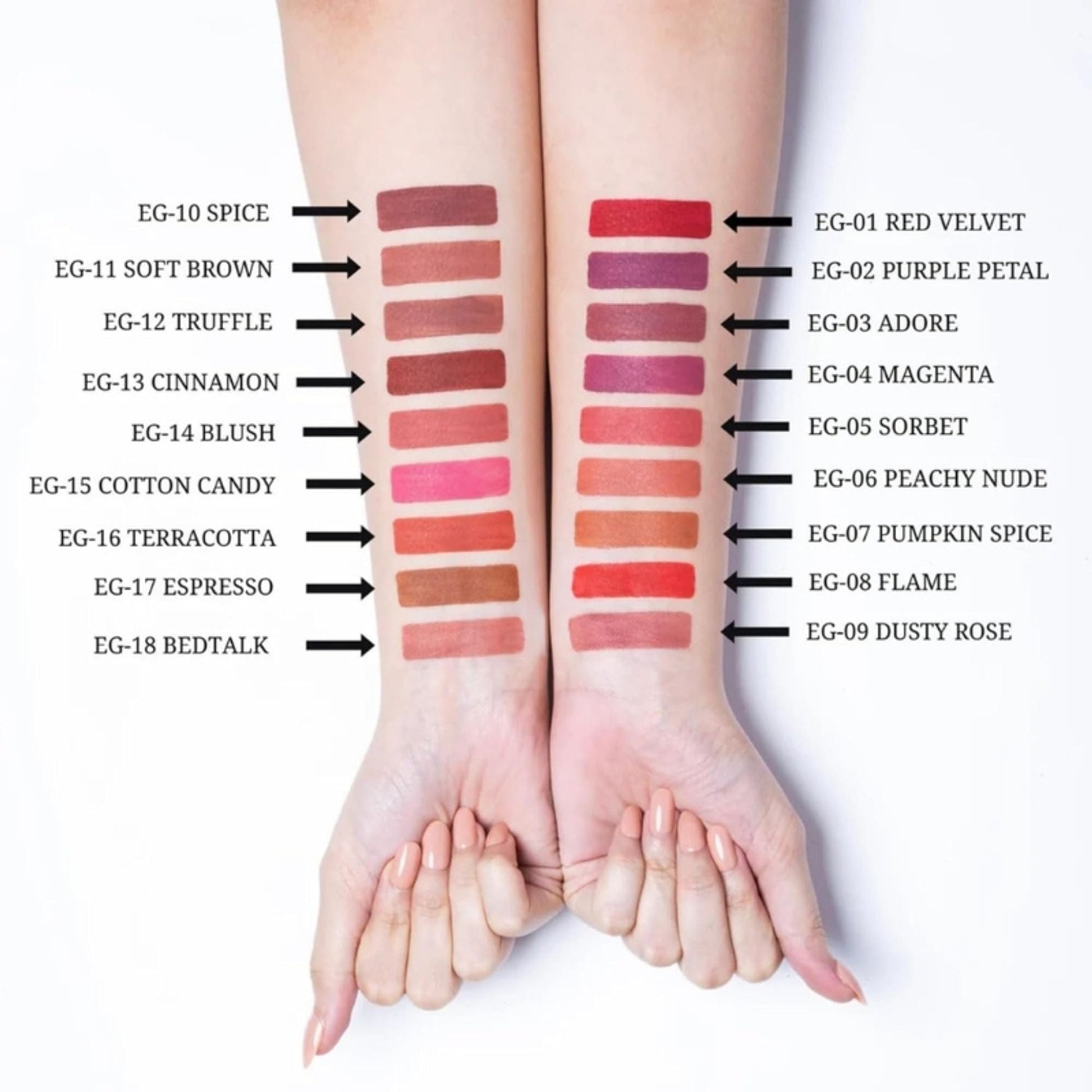 Europe Girl Silky Matte Lipstick - EG-07 Pumpkin Spice