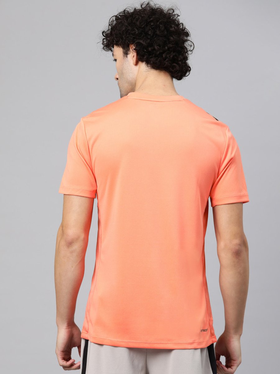 Alcis Men Brand Logo Printed Anti Static Slim Fit T-shirt 