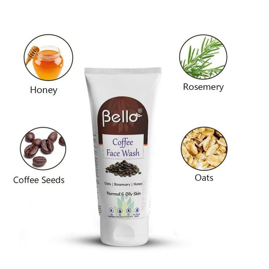 Bello Herbals Coffee Face Wash for Men & Women - Grab2buy