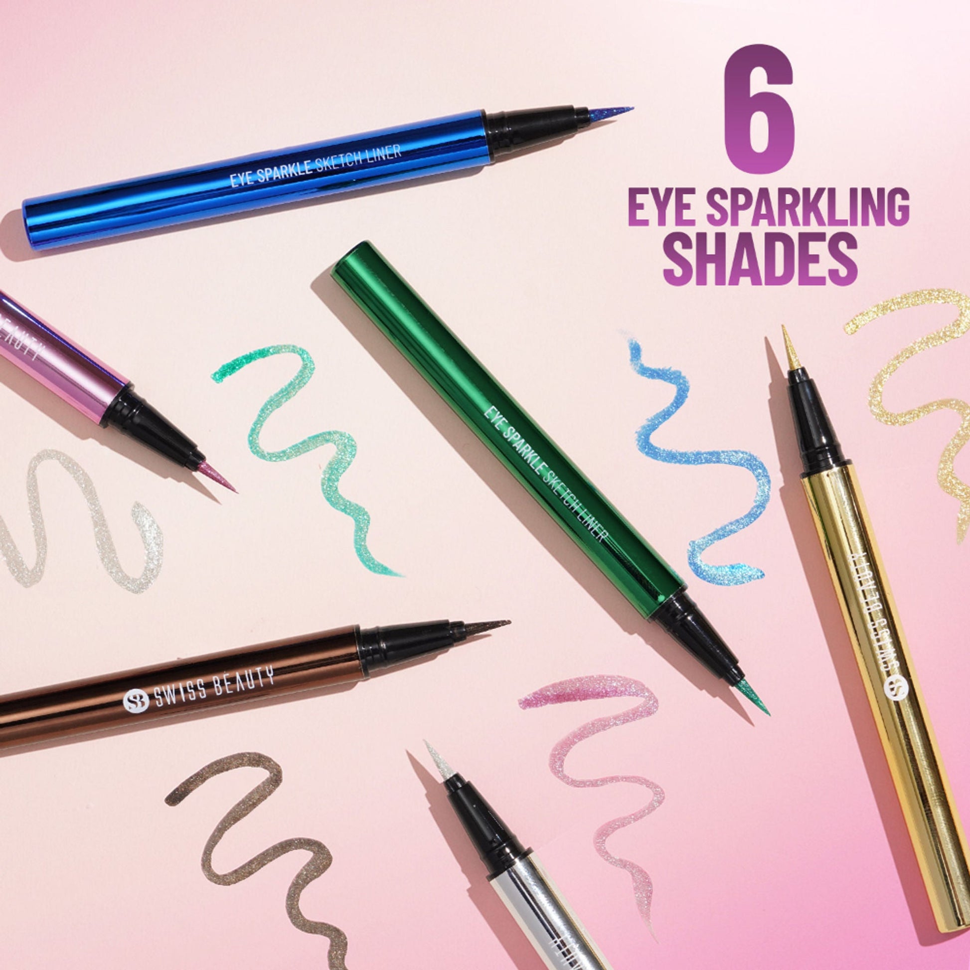 Swiss Beauty Eye Sparkle Sketch Liner - 1 Sparkle Silver