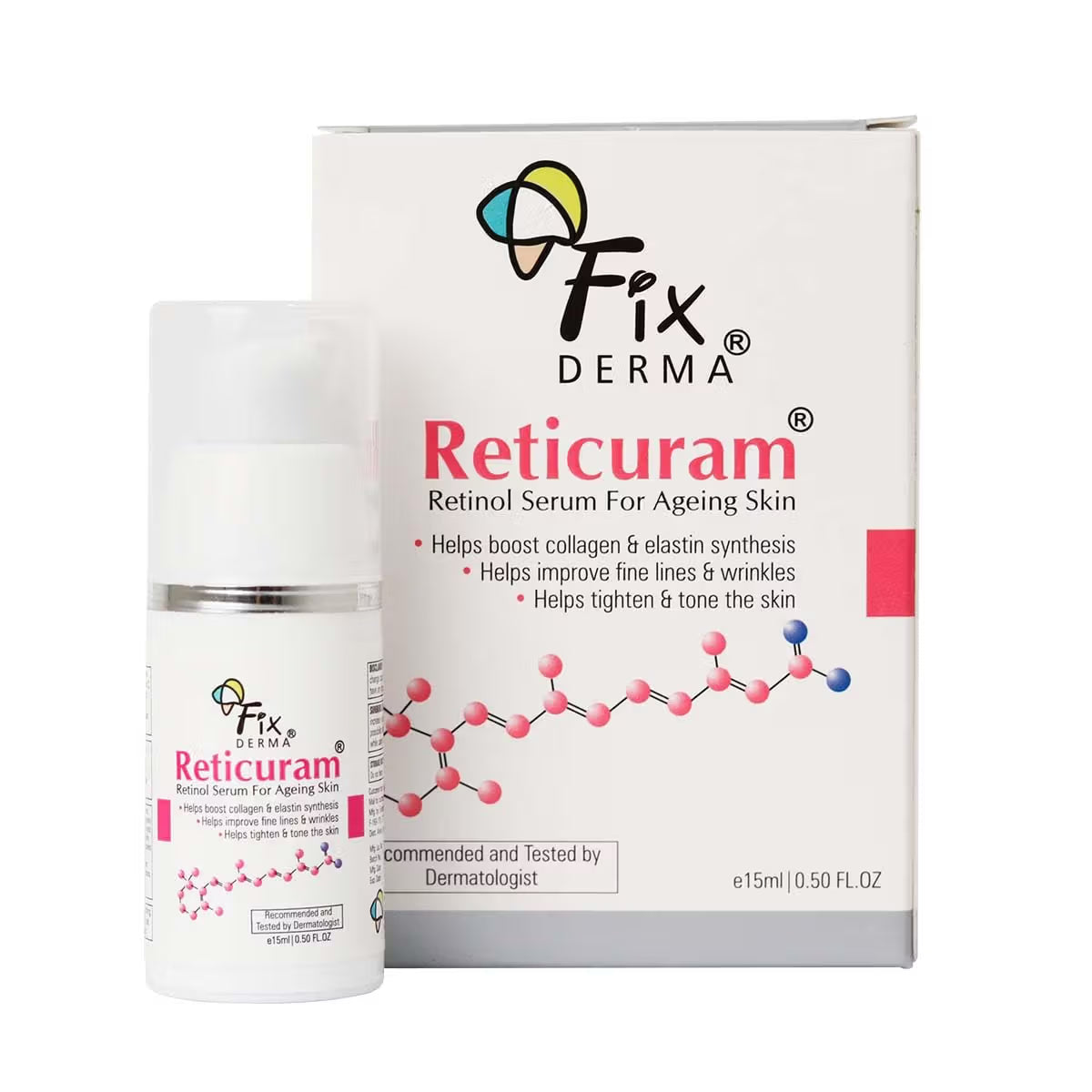 Fixderma 0.05% Pure Retinol Reticuram Face Serum For Anti Aging Skin | Grab2Buy