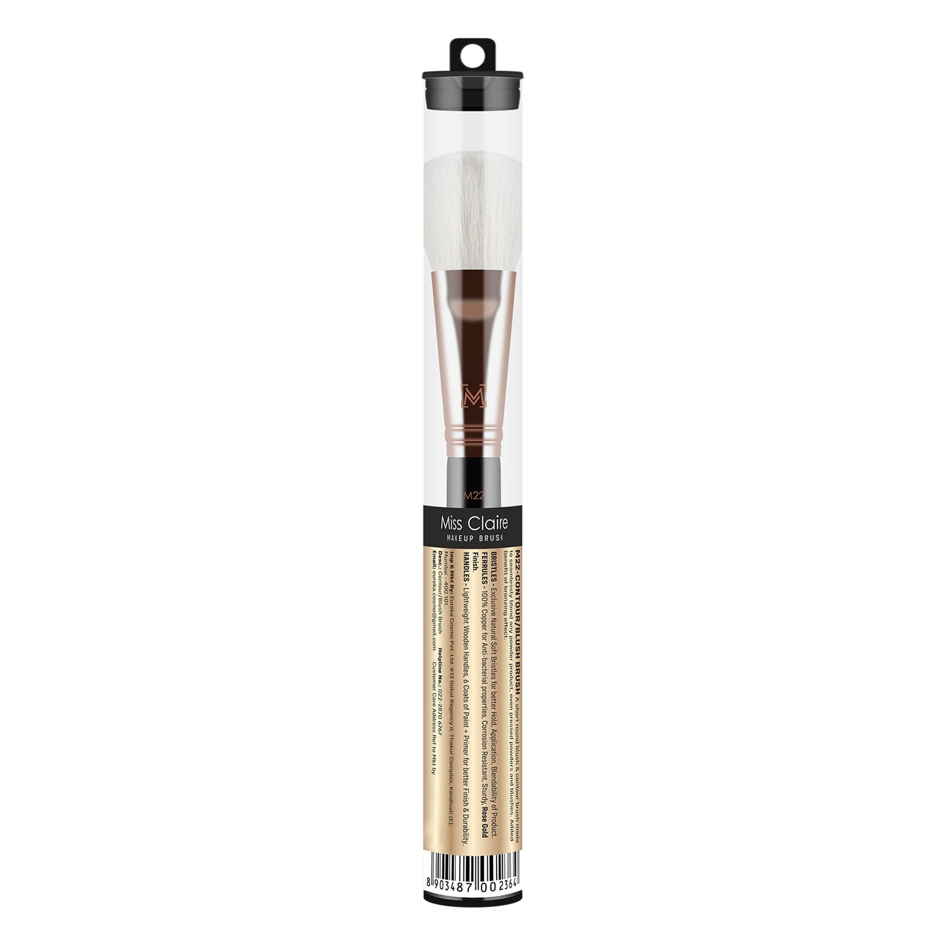 Miss Claire M22 - Contour/Blush Brush - Rose Gold