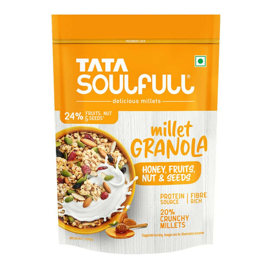 Tata Soulfull Millet Granola (Honey, Fruits, Nuts & Seeds) - Grab2buy