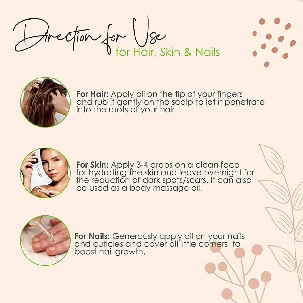 Old Tree Castor Hair Oil - Pure Cold Pressed 