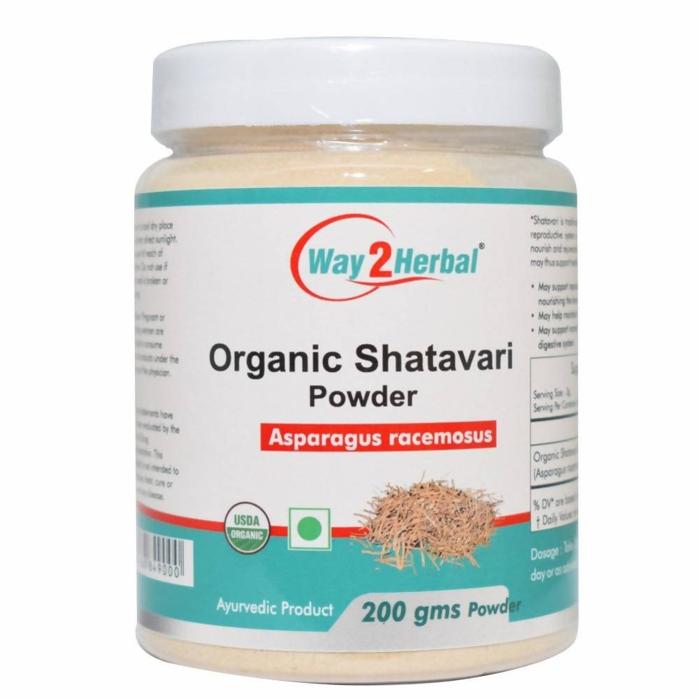 Way2herbal Organic Shatavari Powder 