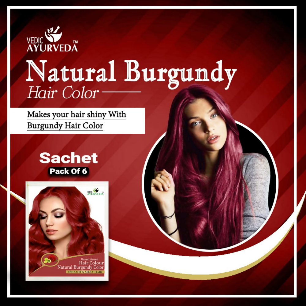 VedicAyurveda Henna Hair Color - Burgundy  Grab2Buy VedicAyurveda Grab2Buy