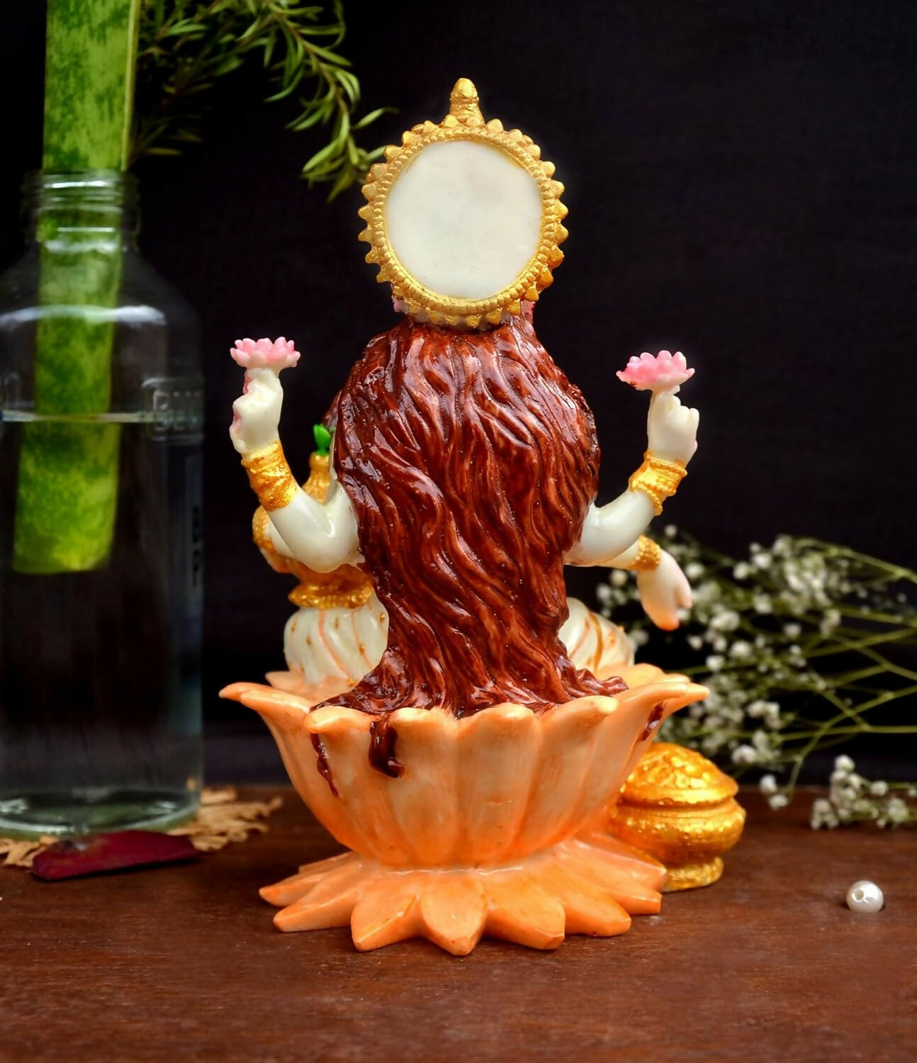 Shri balaji craft Marble Lakshmi Ji Sculpture for Pooja Room - Grab2buy