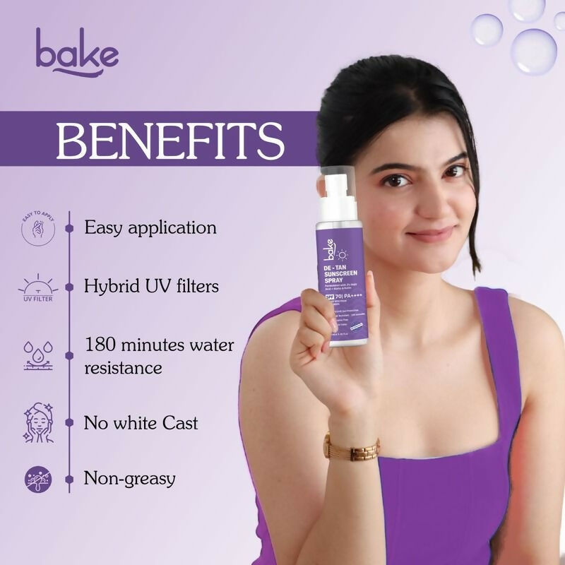 Bake SPF 70 Sunscreen Spray PA++++ Waterproof  Grab2Buy Bake Grab2Buy