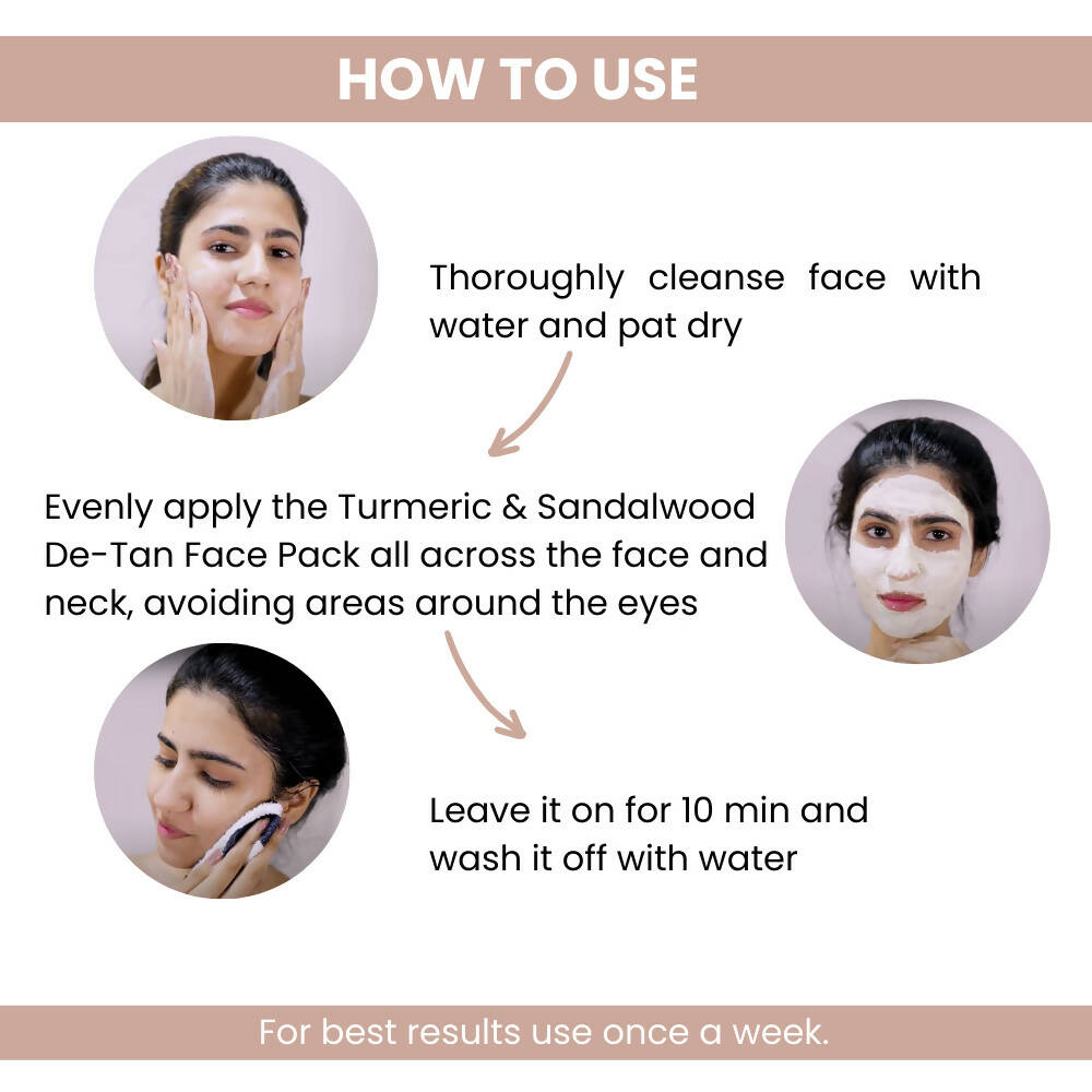 Tru Hair & Skin Turmeric & Sandalwood De-Tan Face Pack  Grab2Buy Tru Hair & Skin Grab2Buy