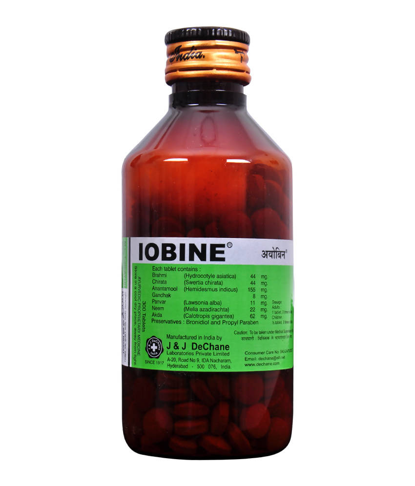 J & J Dechane Ayurvedic Iobine Tablets 