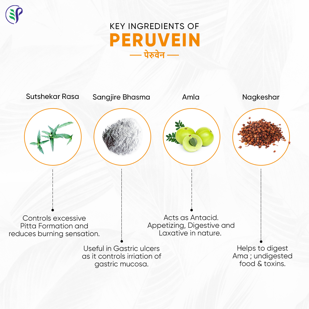 Pathak Ayurvedic Pharmacy Peruvein Tablets 