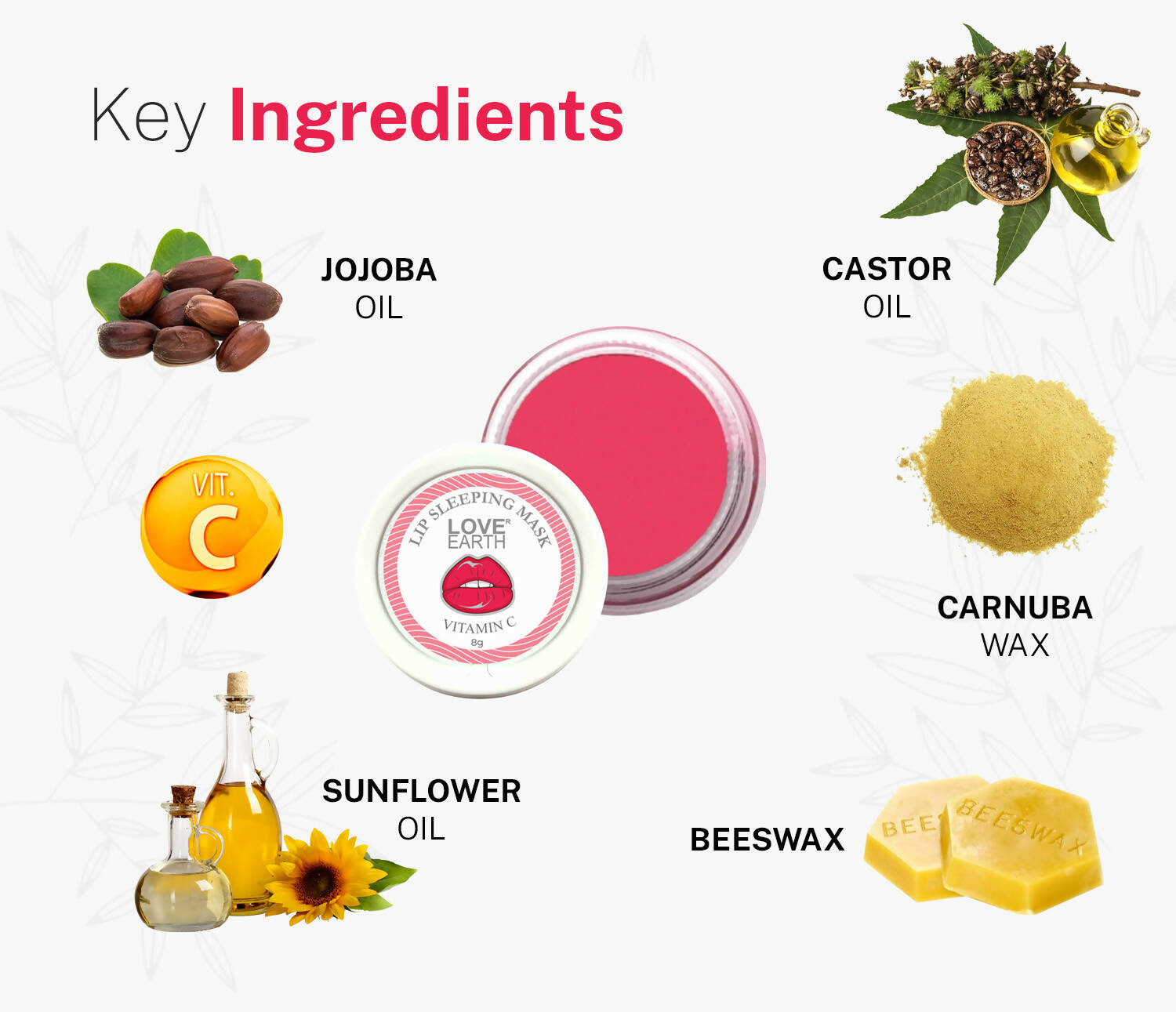 Love Earth Lip Sleeping Mask With Vitamin C - Grab2buy