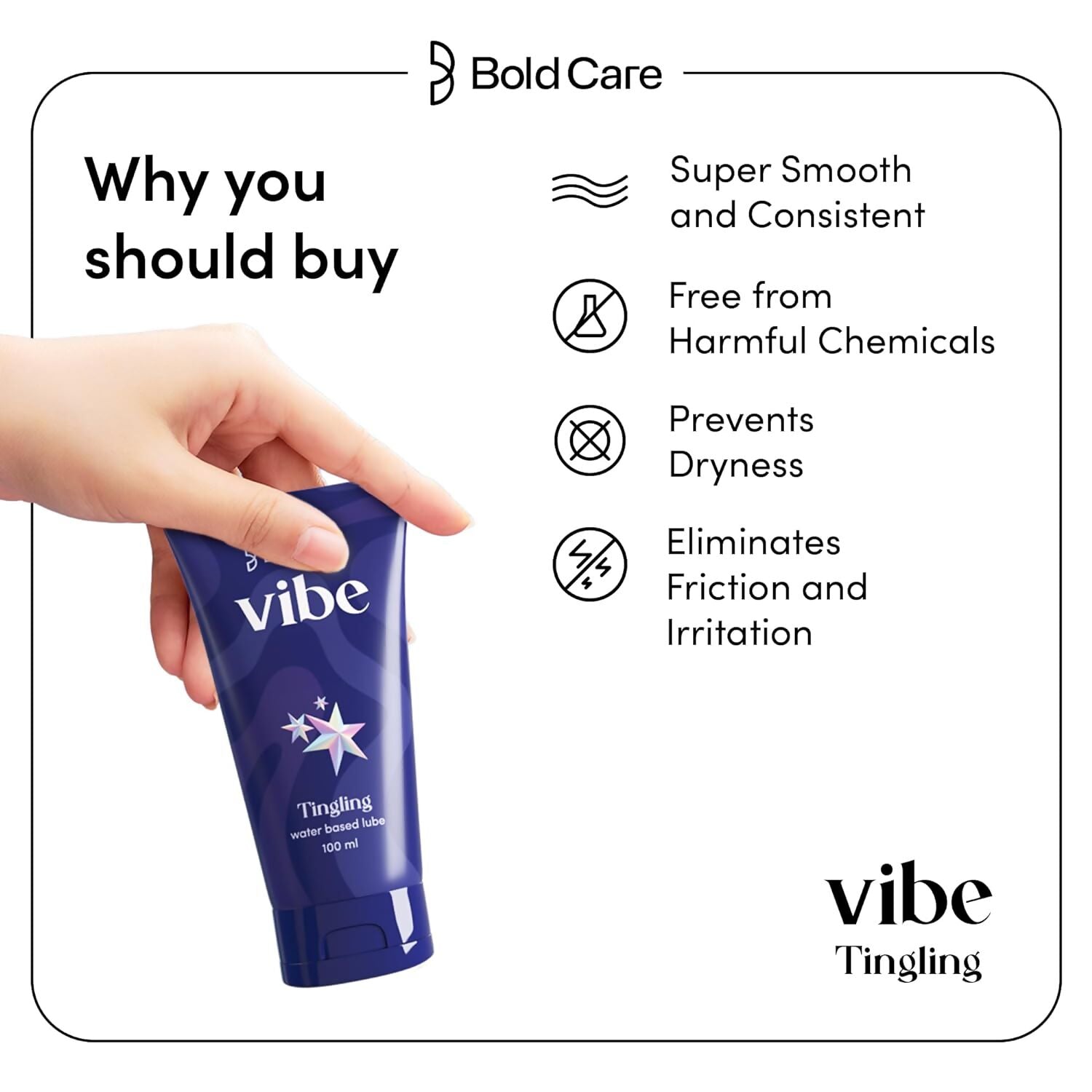 Bold Care Vibe Tingling Massage Gel 