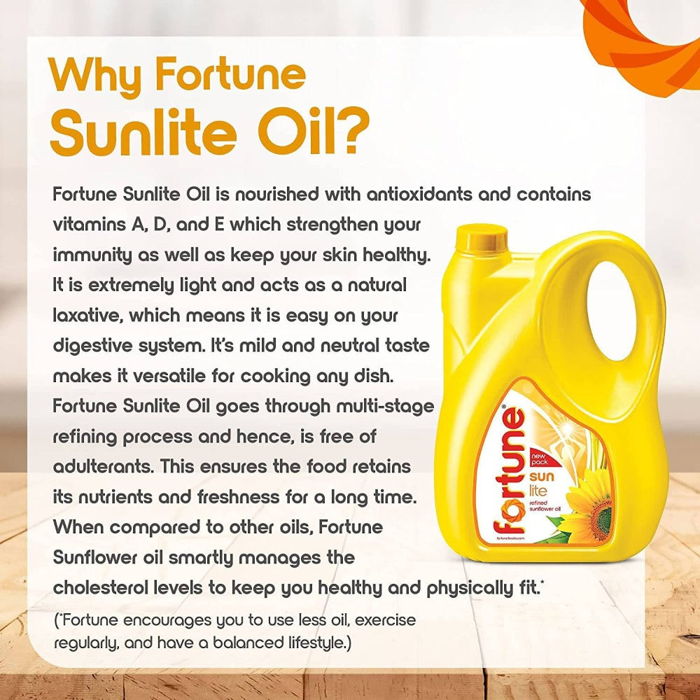 Fortune Sunlite Refined Sunflower Oil 