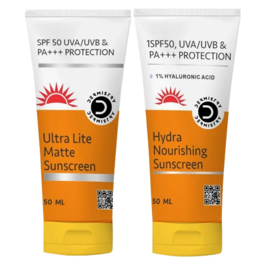 Dermistry Ultra Lite Matte Sunscreen & Hydra Nourishing Sunscreen 