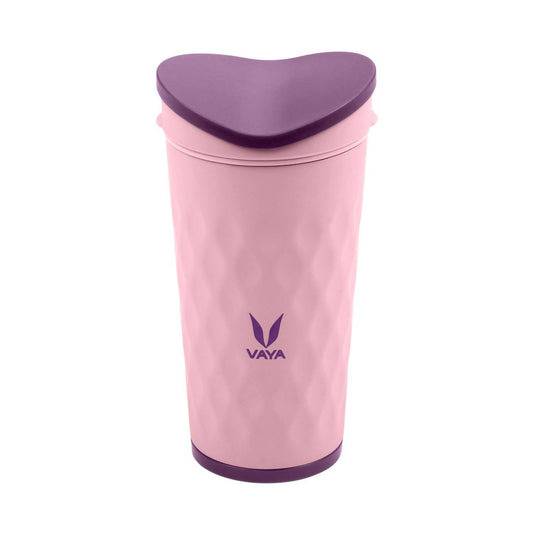Vaya Drynk Kid'S Stainless Steel Tumbler With Spill-Proof Pediasafe Lid - 350ml (Pink) | Grab2Buy