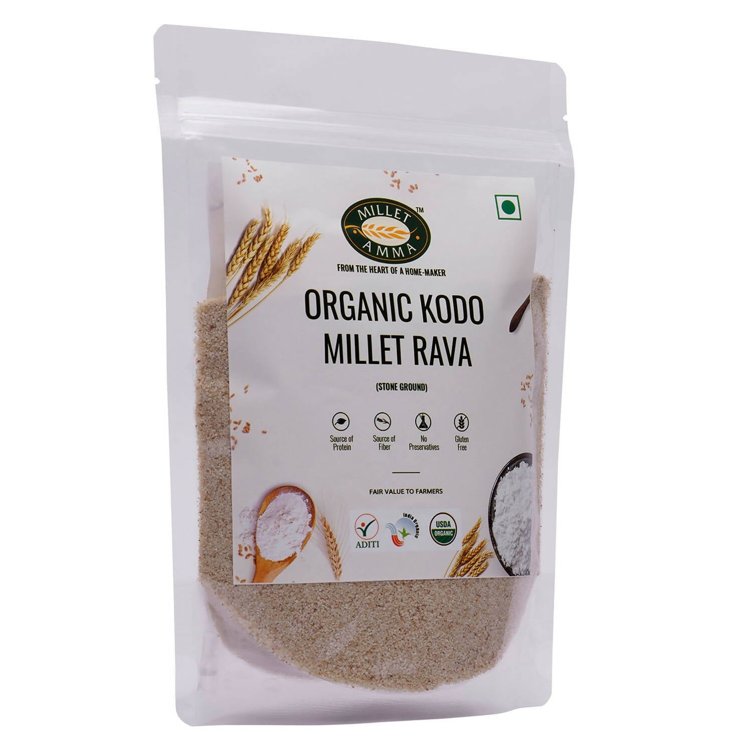 Millet Amma Organic Kodo Millet Rava - Grab2buy