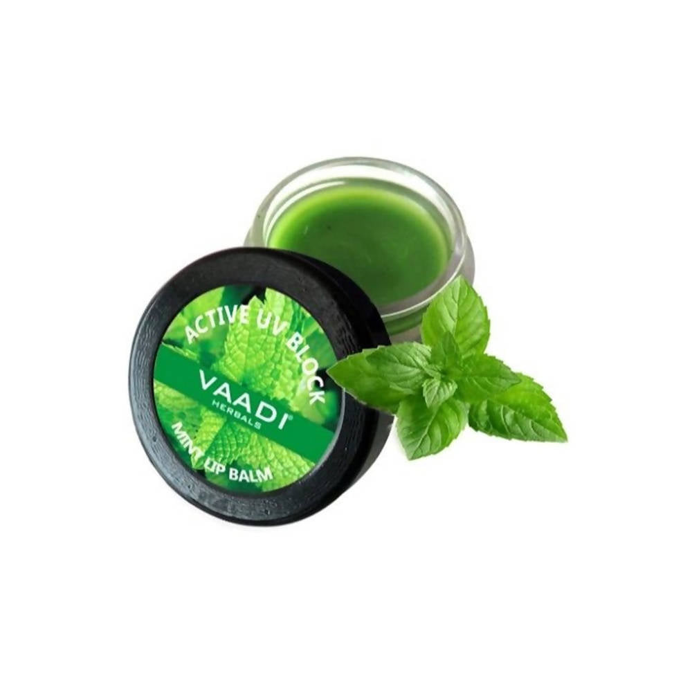 Vaadi Herbals Mint Lip Balm Active UV Block - Grab2buy