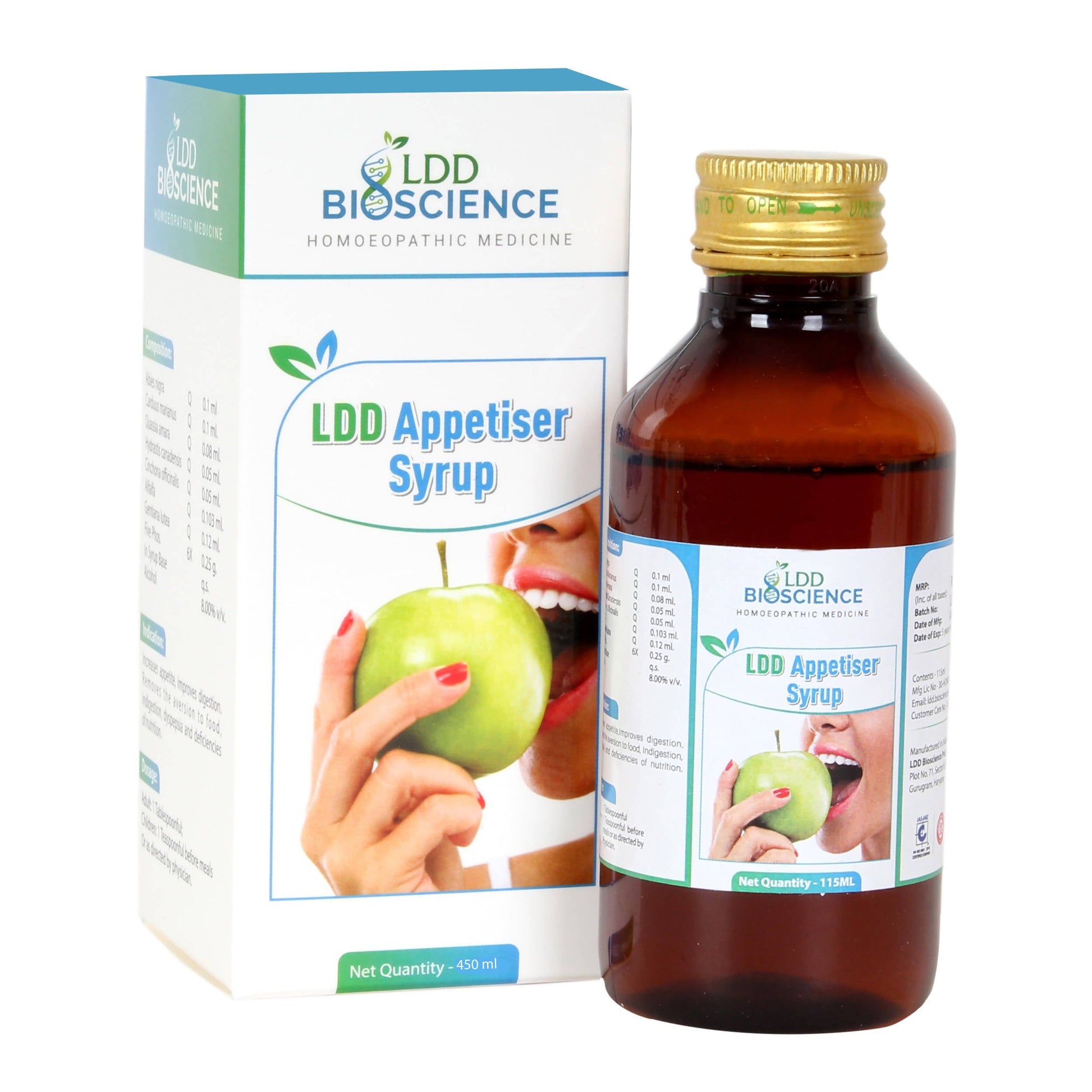 LDD Bioscience Homeopathy Appetiser Syrup – Homeopathic Appetite & Digestive Wellness Tonic 