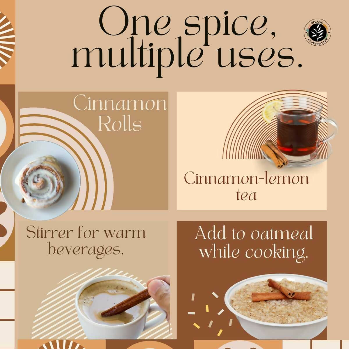 Organic Ayurvedistan Ceylon Cinnamon Powder 