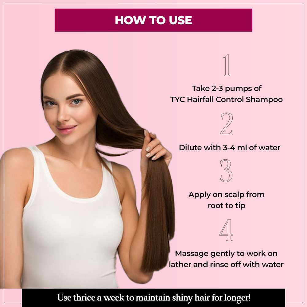TYC Hair Fall Control Shampoo - Keratin + Bhringraj  Grab2Buy TYC Grab2Buy