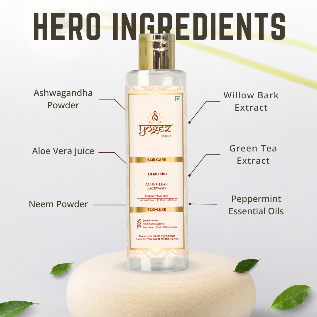 Yogez La Mu Shu Acne Clear Facewash  Grab2Buy Yogez Grab2Buy