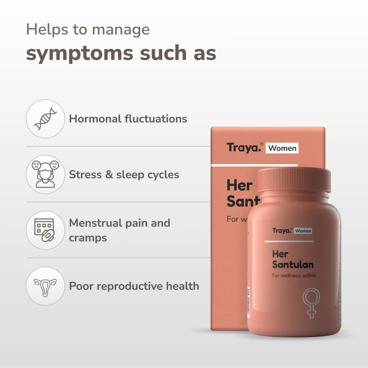 Traya Her Santulan Tablets  Grab2Buy Traya Grab2Buy