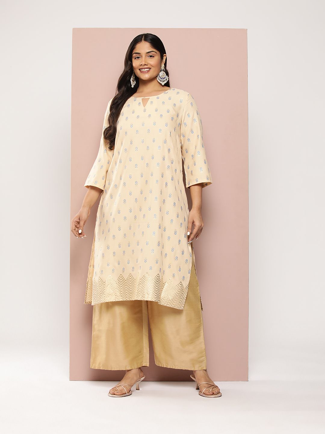 Sztori Plus Size Ethnic Motifs Printed Kurta | Grab2Buy