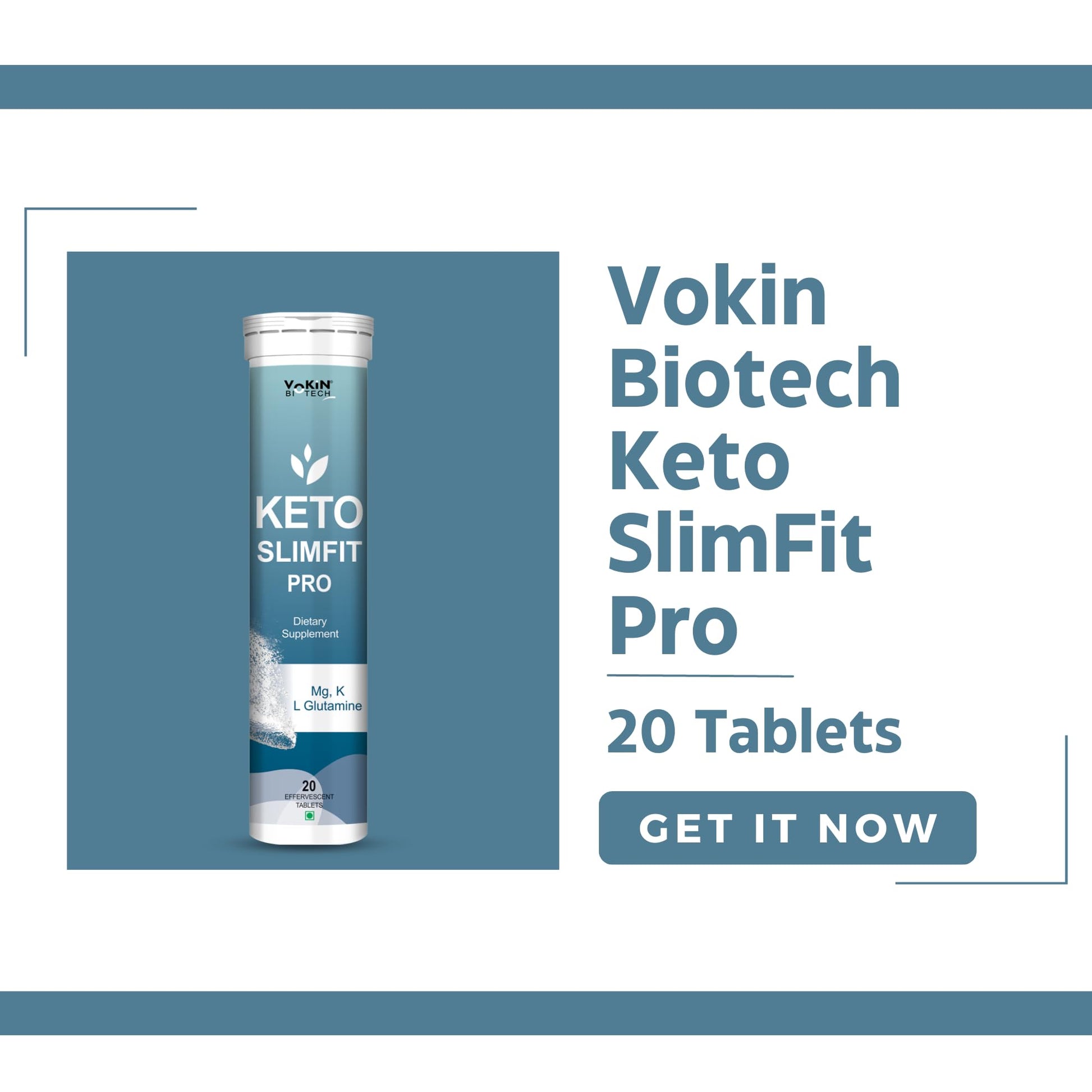 Vokin Biotech Keto Slim Tablets For Weight Loss Dietary Supplement Effervescent Water Soluble  Grab2Buy Vokin Biotech Grab2Buy