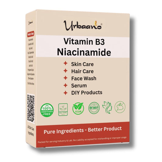 Urbaano Herbal Niacinamide Powder (Vitamin B3) For Making DIY Lotion, Cream, Serum & Skin Care  Grab2Buy Urbaano Herbal Grab2Buy