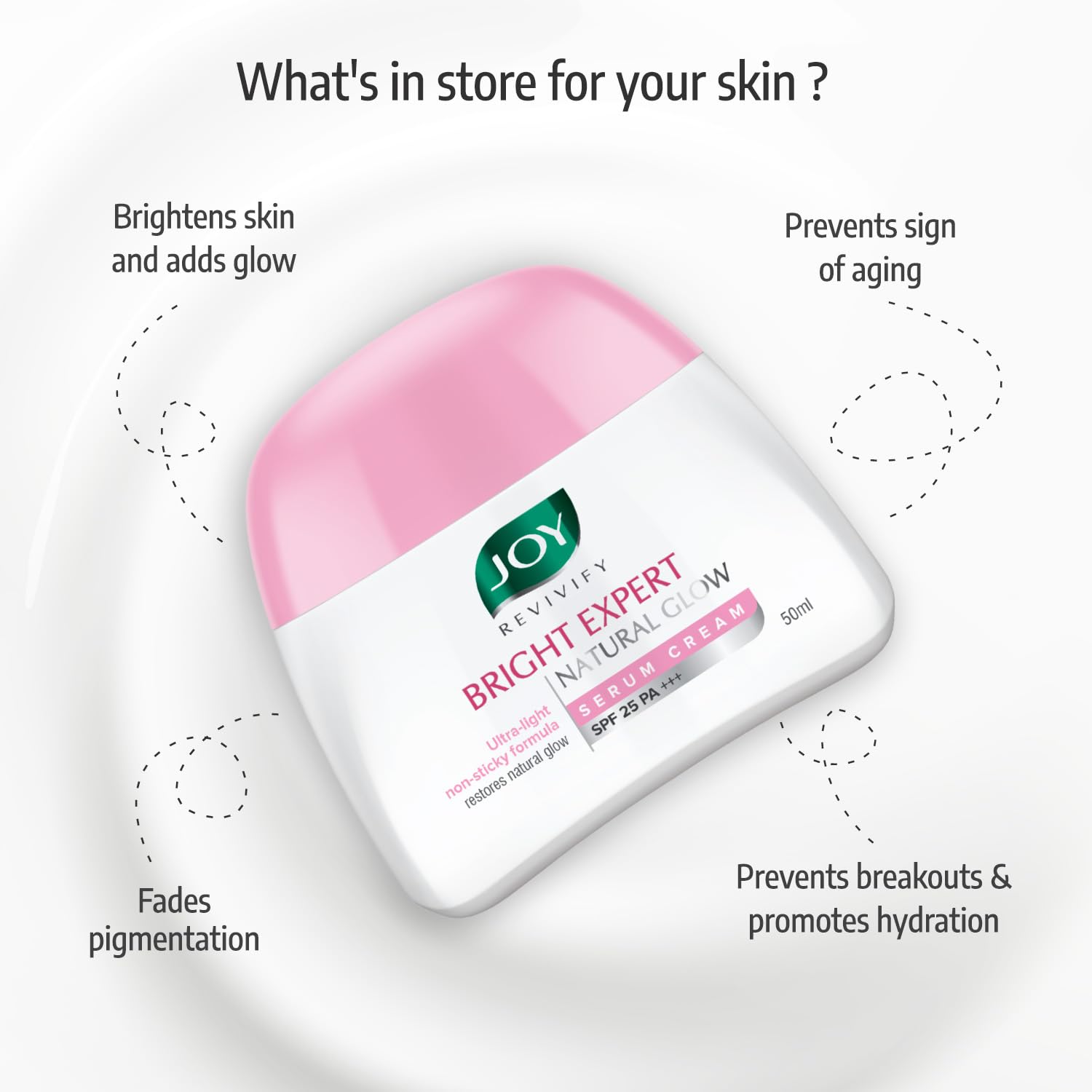 Joy Revivify Bright Expert Natural Glow Serum Cream SPF 25 A+++ 
