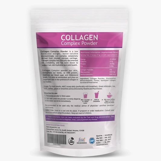Vokin Biotech Collagen Powder Supplement with Peptides Hair, Nails, Joints and Bones  Grab2Buy Vokin Biotech Grab2Buy