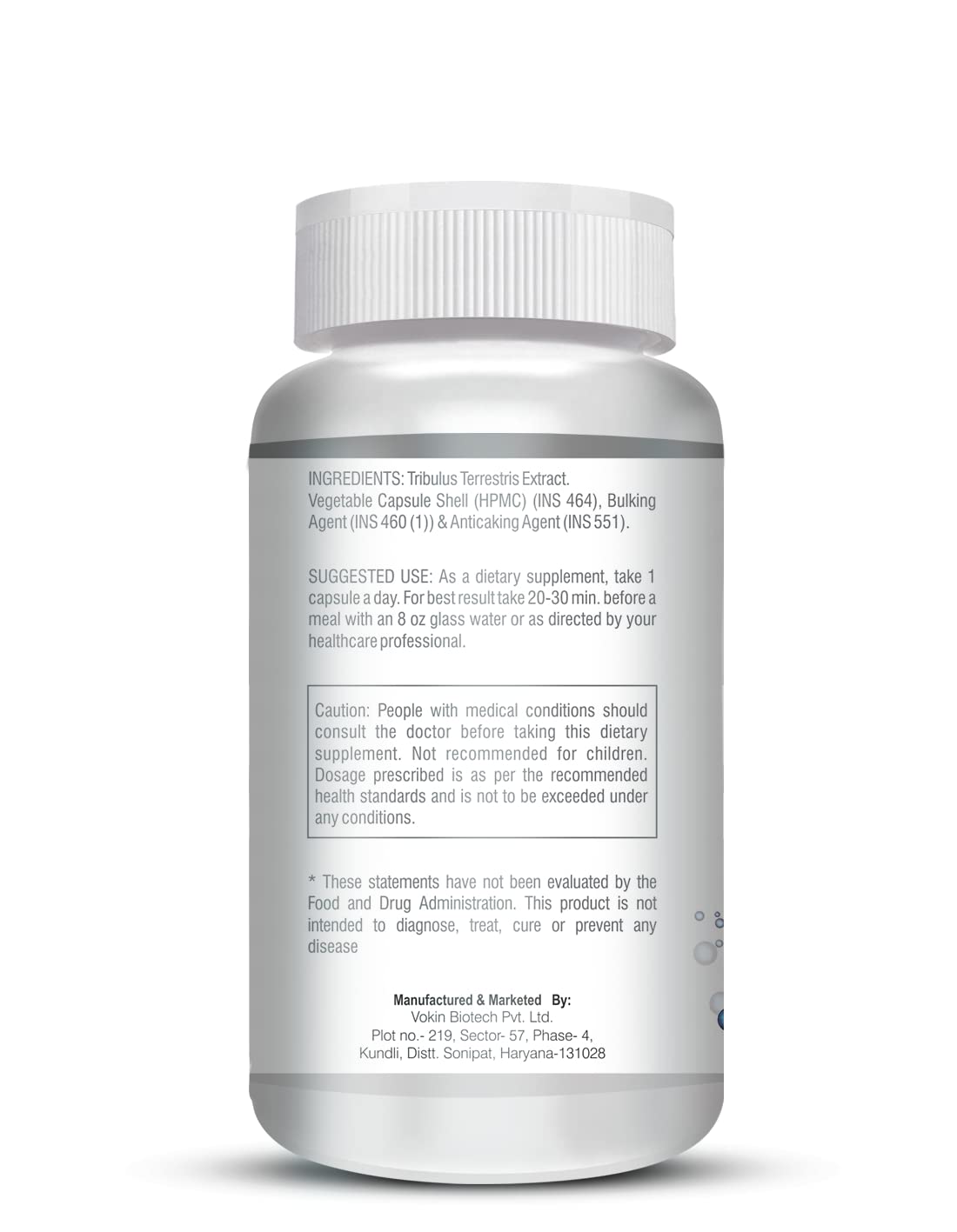 Vokin Biotech Tribulus Terrestris 700mg Energy, Performance & Stamina Veg Capsules  Grab2Buy Vokin Biotech Grab2Buy