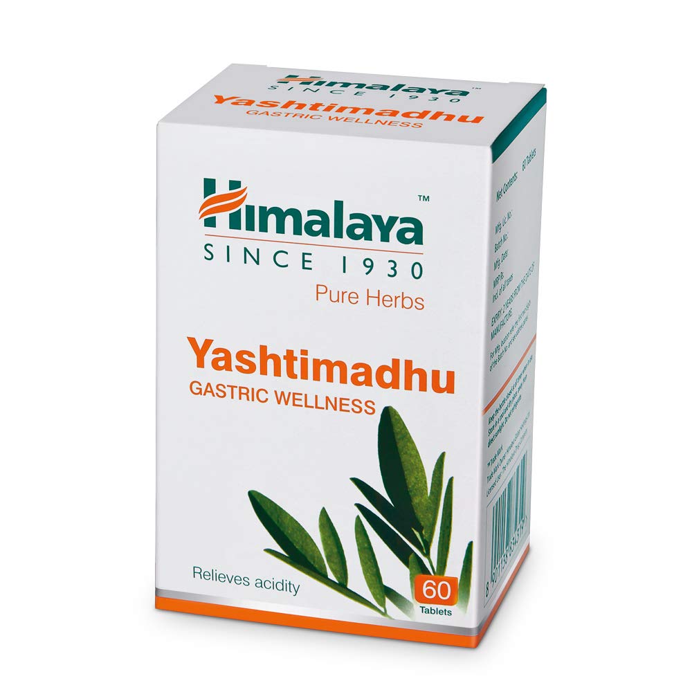 Himalaya Herbals - Yashtimadhu Gastric Wellness 60 Tablets - Grab2buy