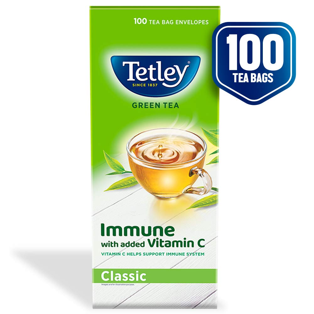 Tetley Green Tea Regular (100 Tea Bags)  Grab2Buy Tetley Grab2Buy