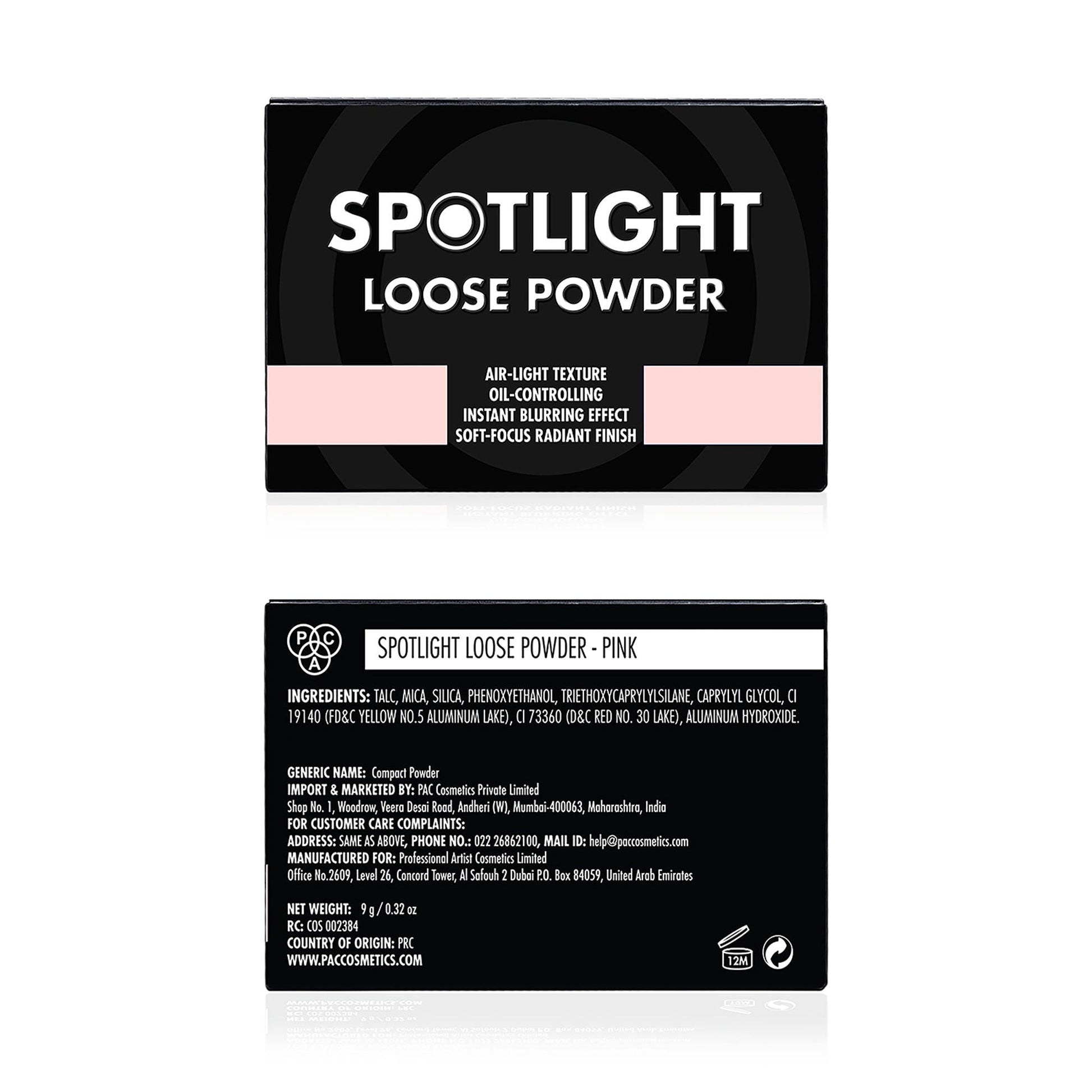 PAC Studio Spotlight Loose Powder - Pink