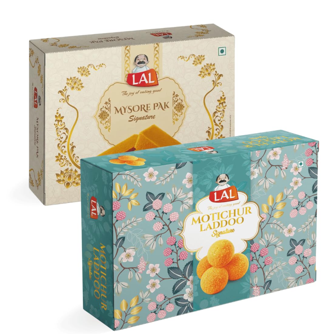 Lal Sweets Combo Pack of Mysore Pak and Motichur Laddoo 