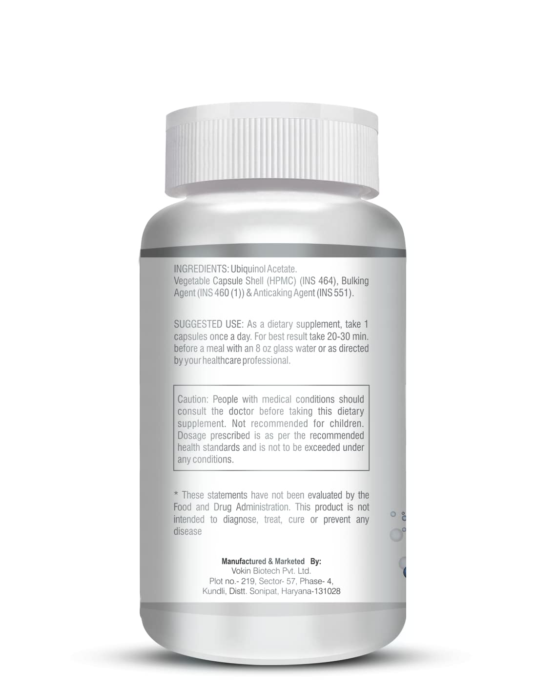 Vokin Biotech Ubiquinol - Acetate – Support Heart Health  Grab2Buy Vokin Biotech Grab2Buy