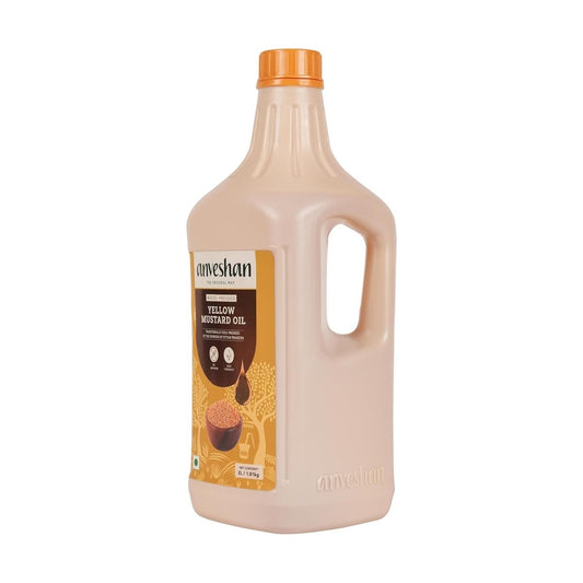 Anveshan Wood Pressed Yellow Mustard Oil - Distacart