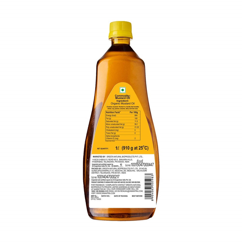 24 Mantra Organic Mustard Oil 