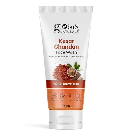 Globus Naturals Kesar Chandan Skin Lightening & Tan Removal Face wash - Grab2buy