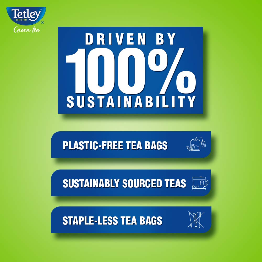 Tetley Green Tea Lemon and Honey (100 Tea Bags)  Grab2Buy Tetley Grab2Buy