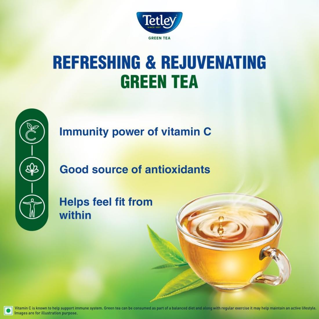Tetley Long Leaf Green Tea  Grab2Buy Tetley Grab2Buy