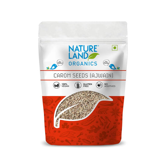Nature Land Organics Carom Seeds (Ajwain) Genie India