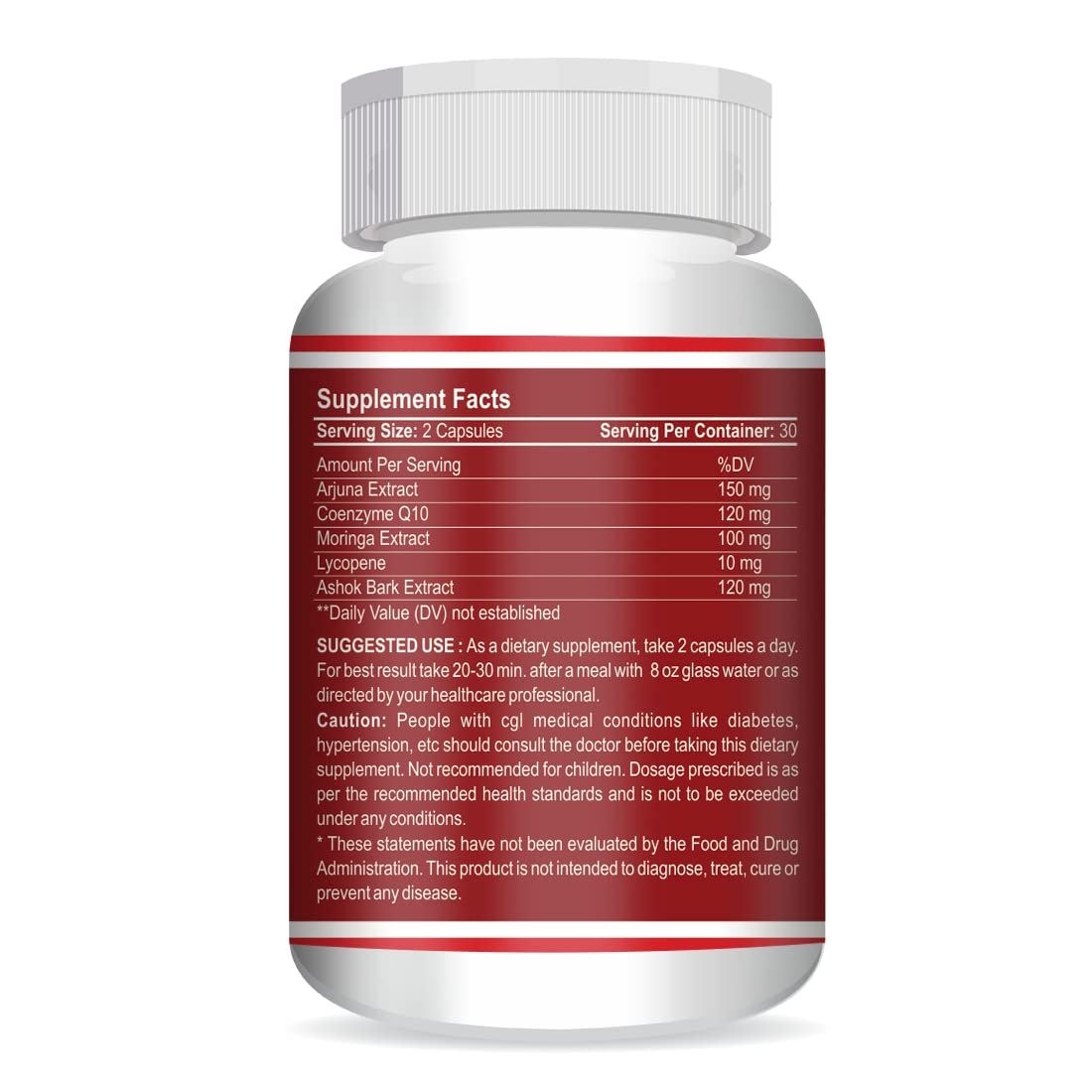 Vokin Biotech Cardioton 60 Capsules with Coenzyme Q10 & Arjuna Extract For Heart Health  Grab2Buy Vokin Biotech Grab2Buy